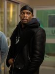 Woody Mcclain Power Book II Ghost Tv Series Season 04 Cane Tejada Black Shearling Leather Jacket