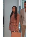 Beliz Series Thank You, Next 2024 Zeynep Tugce Bayat Plaid Cropped Jacket