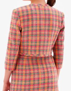 Beliz Series Thank You, Next 2024 Zeynep Tugce Bayat Plaid Jacket