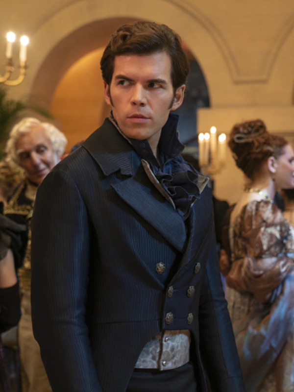 Bridgerton Tv Series S03 Colin Bridgerton Blue Tailcoat Bridgerton Tv Series S03 Colin Bridgerton Blue Tailcoat