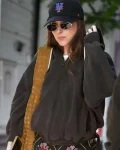 Dakota Johnson Materialists Movie 2024 Oversized Black Hoodie
