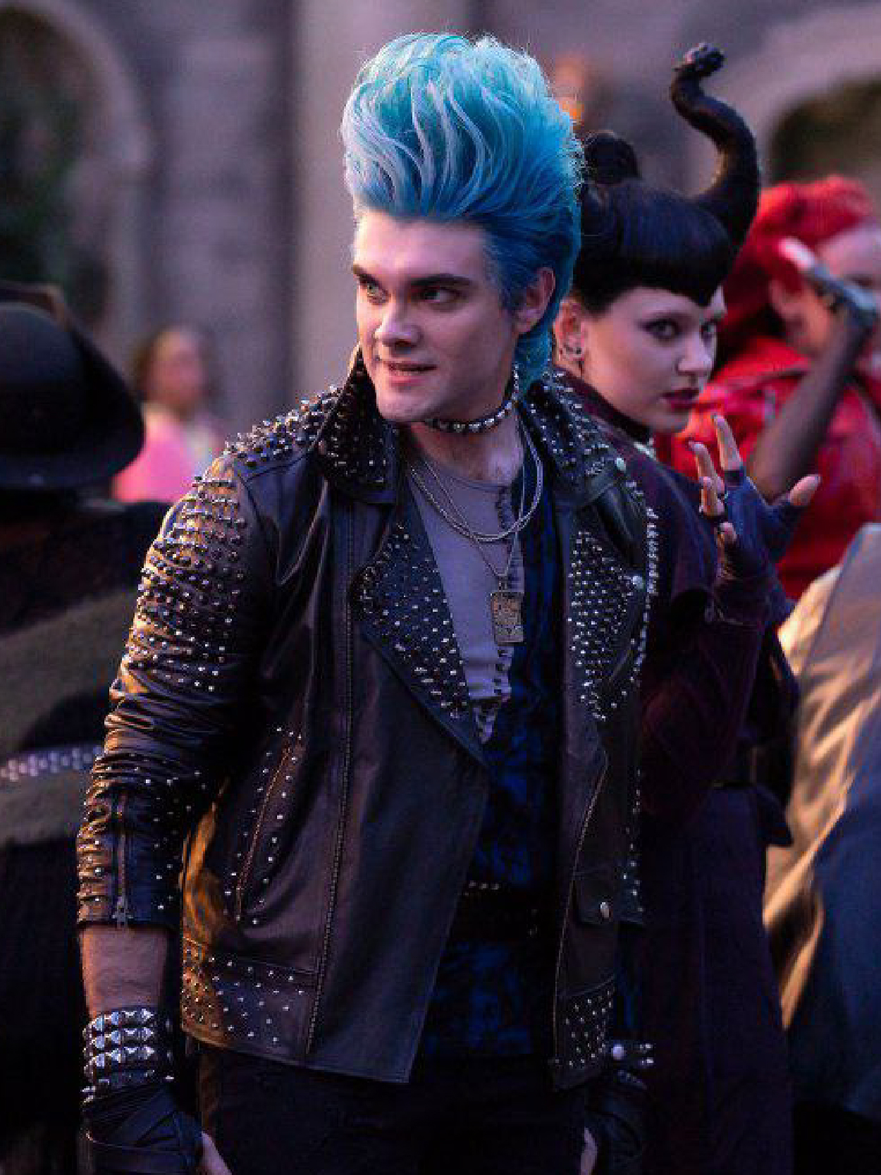 Descendants The Rise of Red 2024 Hades Studded Leather Jacket Descendants: The Rise of Red 2024 Hades Studded Leather Jacket - Image 1