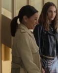 Gala Tv Series Land Of Women 2024 Eva Longoria Pleated Trench Coat