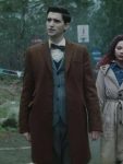 George Rexstrew Dead Boy Detectives Tv Series Edwin Payne Brown Wool Trench Coat