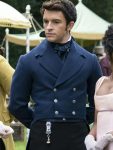 Jonathan Bailey Bridgerton Tv Series Lord Anthony Bridgerton Blue Tailcoat