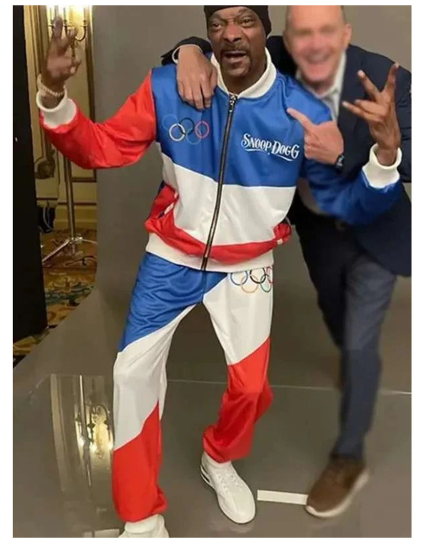 Paris Olympics 2024 Snoop Dogg Color Block Tracksuit Paris Olympics 2024 Snoop Dogg Color Block Tracksuit