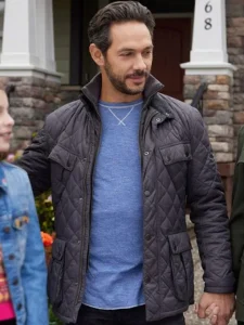 Unexpected Grace Michael Rady Grey Quilted Jacket.
