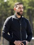 Zeeko Zaki FBI Tv Series S06 Omar Adom Zidan Black Bomber Jacket