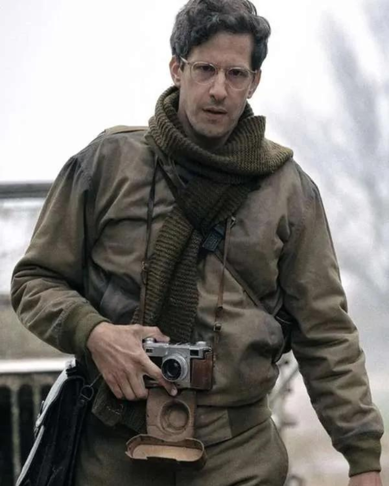 Andy Samberg Lee 2024 David E. Scherman Green Cotton Bomber Jacket Andy Samberg Lee 2024 David E. Scherman Green Cotton Bomber Jacket