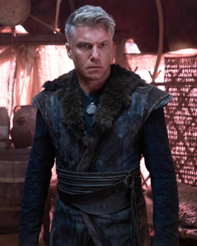 Anson Mount Star Trek Strange New Worlds Tv Series Captain Christopher Pike Black Shearling Leather Coat Anson Mount Star Trek Strange New Worlds Tv Series Captain Christopher Pike Black Shearling Leather Coat