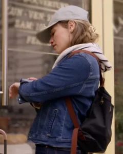Bethany Joy Lenz Movie Savoring Paris 2024 Ella Weber Blue Jacket