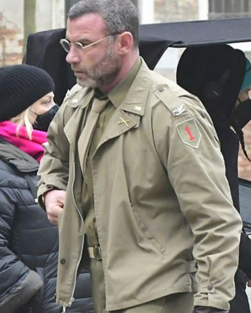 Colonel Richard Cantwell Across The River And Into The Trees Liev Schreiber Brown Cotton Jacket Colonel Richard Cantwell Across The River And Into The Trees Liev Schreiber Brown Cotton Jacket