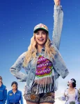 Emma Roberts Space Cadet 2024 Rex Simpson Blue Denim Jacket