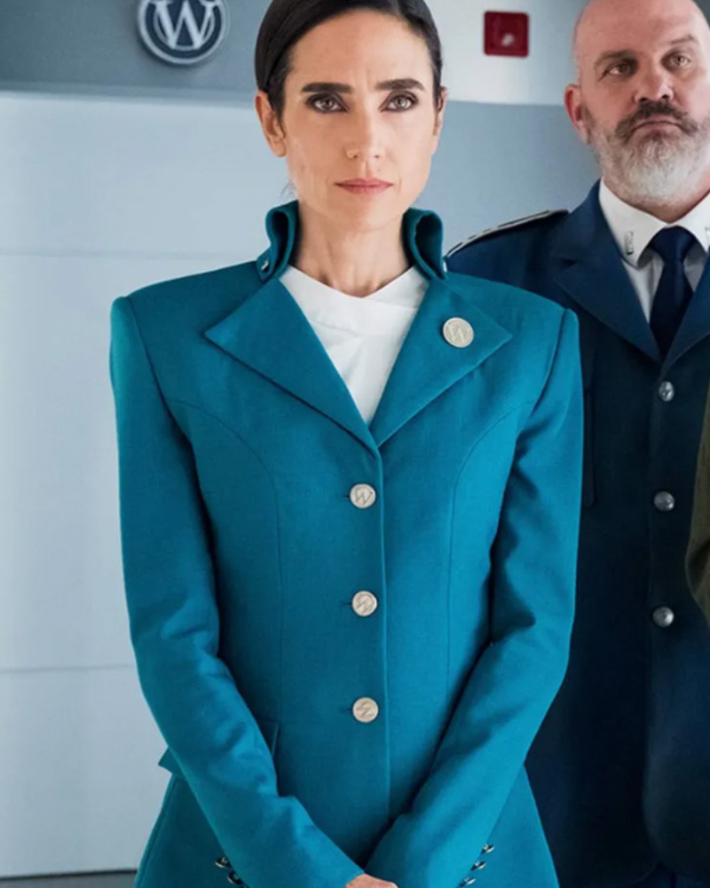 Jennifer Connelly Snowpiercer Tv Series Melanie Cavill Blue Blazer Jennifer Connelly Snowpiercer Tv Series Melanie Cavill Blue Blazer