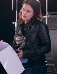 Space Cadet 2024 Liz W. Garcia Black Biker Leather Jacket