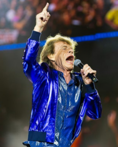 Hackney Diamonds Tour Mick Jagger Blue Bomber Jacket