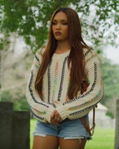 Hustlers Take All 2024 Savoy Bailey Colorful Striped Sweater