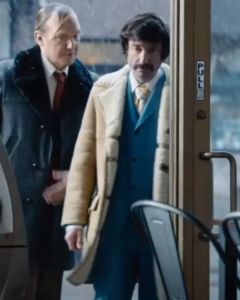 Jacob Tierney Shoresy Tv Series S01 Benny Brown Leather Coat.