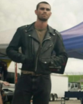 K.j. Apa One Fast Move 2024 Wes Neal Black Biker Leather Jacket