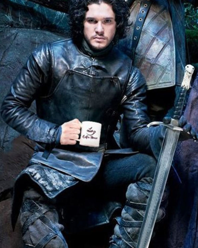 Kit Harington Tv Series Game Of Thrones Jon Snow Costume Leather Jacket Kit Harington Tv Series Game Of Thrones Jon Snow Costume Leather Jacket