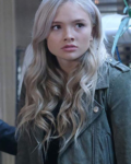 Natalie Alyn Lind The Gifted Tv Series Lauren Strucker Green Suede Leather Jacket
