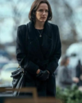 Riley Keough Under The Bridge 2024 Rebecca Godfrey Black Trench Coat