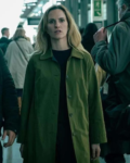 Ruth Bradley Slow Horses S04 Emma Flyte Green Trench Coat