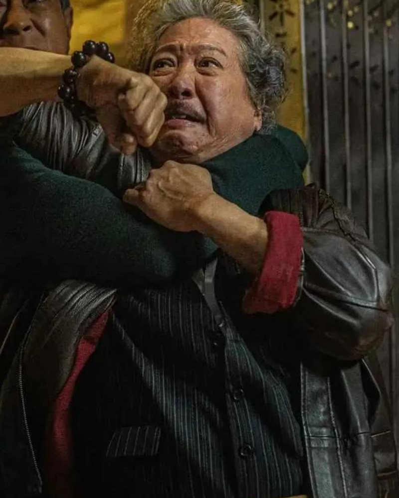 Sammo Kam-bo Hung Twilight Of The Warriors Walled In 2024 Mr. Big Brown Leather Jacket. Sammo Kam-bo Hung Twilight Of The Warriors Walled In 2024 Mr. Big Brown Leather Jacket.
