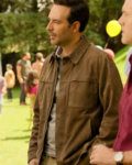 Sebastián Martínez The Accident Tv Series Emiliano Lobo Brown Suede Jacket
