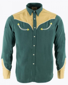 The Umbrella Academy S04 Nick Offerman Green Western Shirt