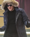 Wentworth Miller Tv-series The Flash Captain Cold Blue Fur Collar Hooded Coat