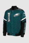 Tatum Bode Philadelphia Eagles Green Varsity Jacket