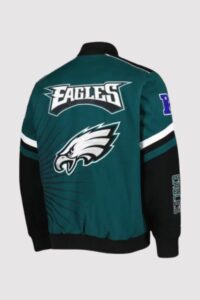 Tatum Bode Philadelphia Eagles Green Varsity Jacket - Image 2