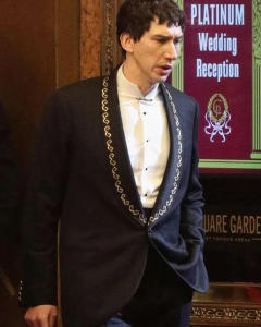 Adam Driver Megalopolis 2024 Cesar Catilina Black Blazer