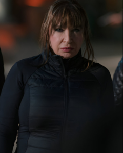 Alena Moore Movie Lady Scorpions 2024 Cynthia Rothrock Black Quilted Parachute Jacket