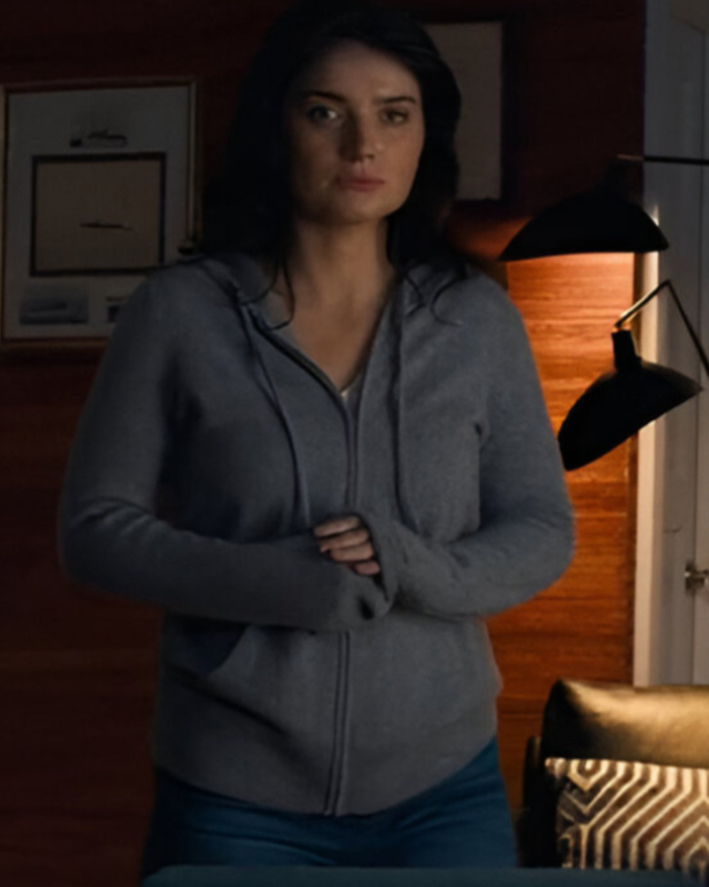 Amelia Sacks Tv Series The Perfect Couple 2024 Eve Hewson Grey Hoodie Amelia Sacks Tv Series The Perfect Couple 2024 Eve Hewson Grey Hoodie