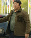 Benedict Wong 3 Body Problem Da Shi Green Cotton Jacket