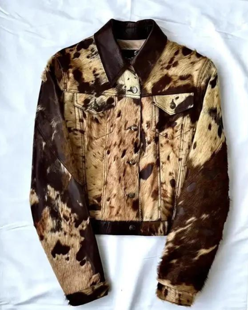 Buy Cowhide Fur Brown Leather Jacket Buy Cowhide Fur Brown Leather Jacket