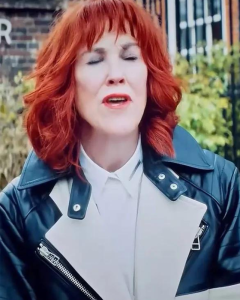 Catherine O’hara Beetlejuice Beetlejuice 2024 Delia Deetz Leather Coat