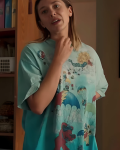 Christina Tv Series His Three Daughters 2024 Elizabeth Olsen Blue Graphics Shirt