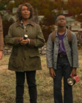 Dr. Cody Salem’s Lot Movie 2024 Alfre Woodard Green Cotton Coat