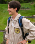 Dylan Kingwell Ruby And The Well Tv Series S01 Sam Price Beige Cotton Jumpsuit