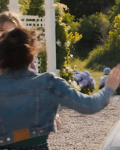 Eve Hewson The Perfect Couple 2024 Amelia Sacks Denim Jacket