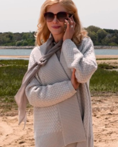 Greer Garrison Tv Series The Perfect Couple 2024 Nicole Kidman Textured Cardigan