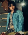 Jenna Ortega Beetlejuice 2 2024 Astrid Deetz Blue Jacket