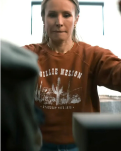 Joanne Tv-series Nobody Wants This 2024 Kristen Bell Orange Sweatshirt