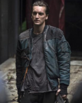 Richard Harmon The 100 Tv Series S02 John Murphy Black Bomber Jacket