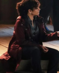 Selena Tv Series High Potential 2024 Judy Reyes Maroon Hooded Jacket