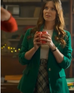 A Vintage Christmas 2024 Merritt Patterson Green Blazer Jacket