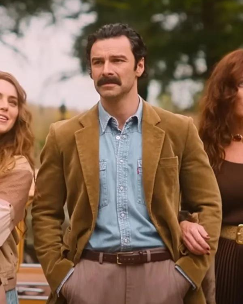 Aidan Turner Rivals 2024 Declan O’hara Brown Blazer Aidan Turner Rivals 2024 Declan O’hara Brown Blazer